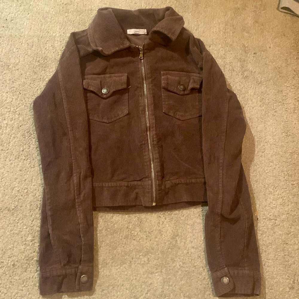Don’t ask why brown corduroy jacket small